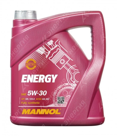 Изображение 0 товара Масло моторное 5W30 Mannol Energy 4л канистра