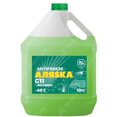 Изображение 0 товара Антифриз Аляска G11 зеленый 10 канистра