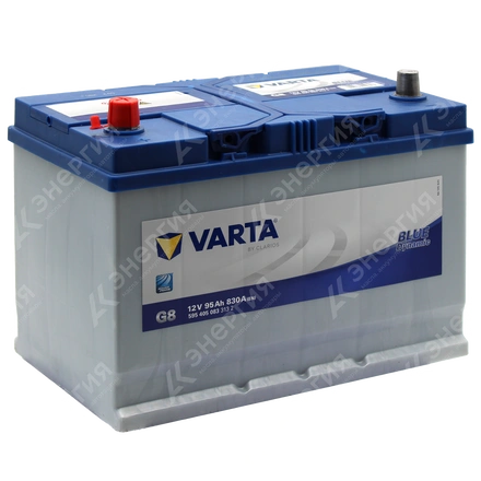 Изображение 0 товара Аккумулятор автомобильный 12В 95Ач Varta Bue Dynamic G8 Asia прямой полярности