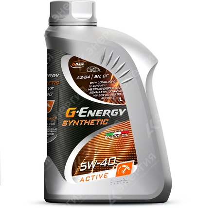 Изображение 0 товара Моторное масло G-Energy Synthetic Active 5W-40 Синтетическое 1 литр