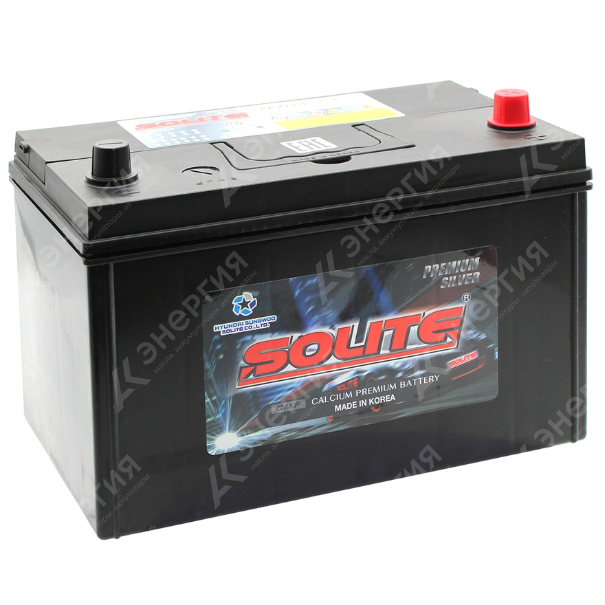 Изображение 0 товара Аккумулятор автомобильный 12В 110Ач Solite Siver Asia 125D31L обратной полярности