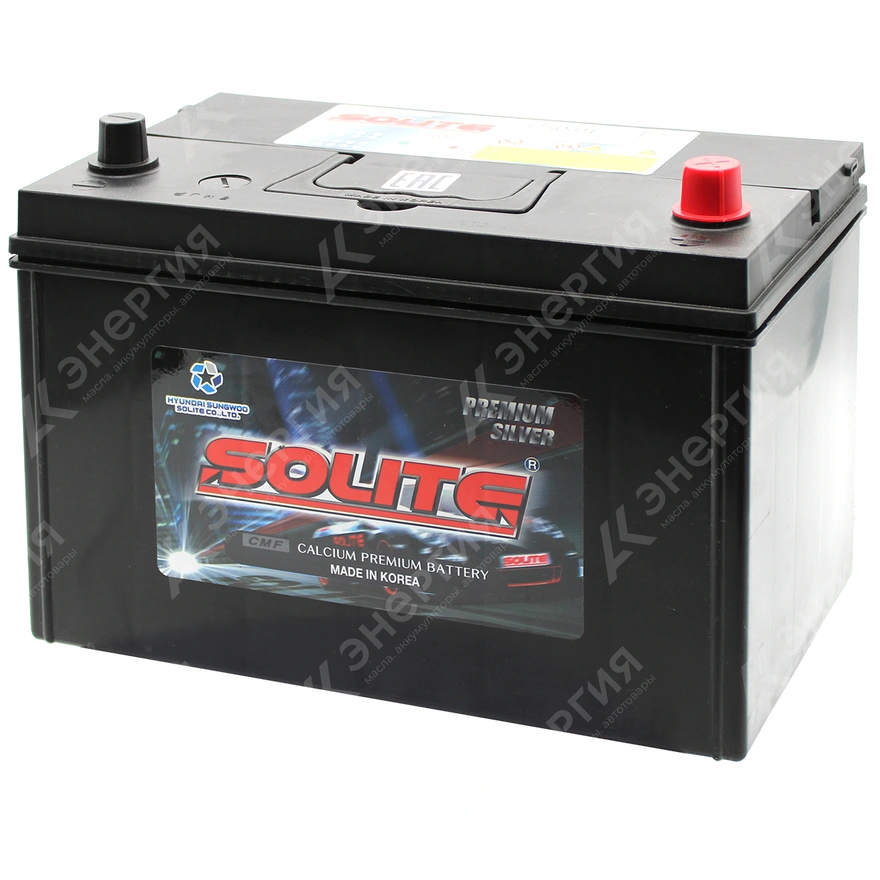 Изображение 2 товара Аккумулятор автомобильный 12В 110Ач Solite Siver Asia 125D31L обратной полярности