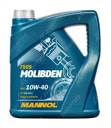 Изображение 0 товара Масло моторное 10W40 Mannol Molibden Benzin SL/CF 4л канистра