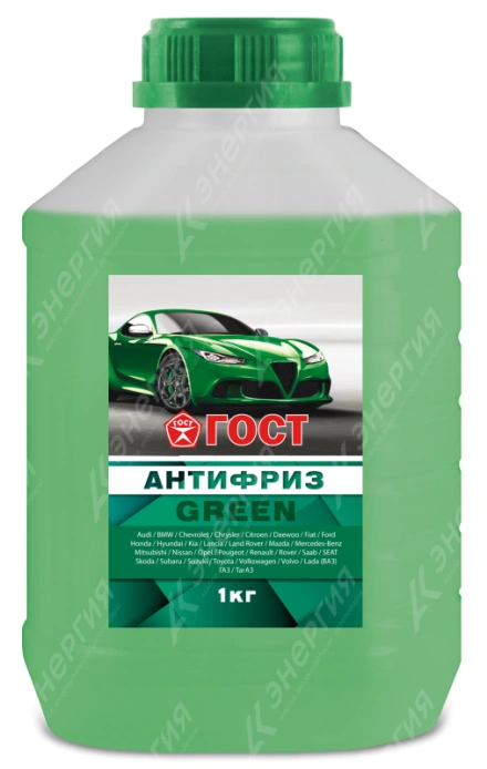 Изображение 0 товара Антифриз ГОСТ Пушкино зеленый 1кг канистра