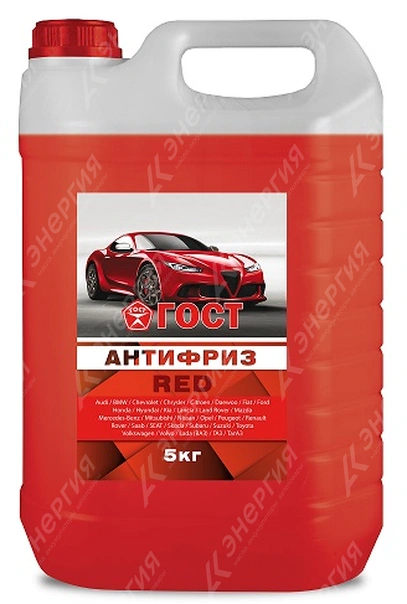 Изображение 0 товара Антифриз ГОСТ Пушкино красный 5кг канистра