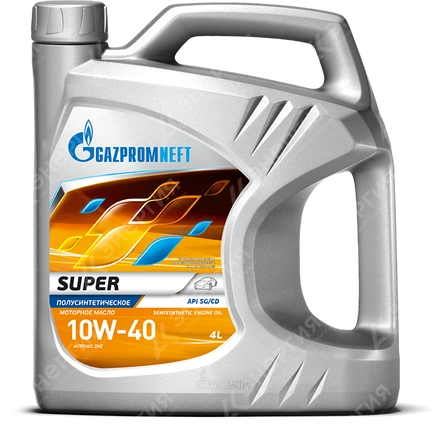 Изображение 0 товара Моторное масло Gazpromneft Super 10W-40 Полусинтетическое 4 литра