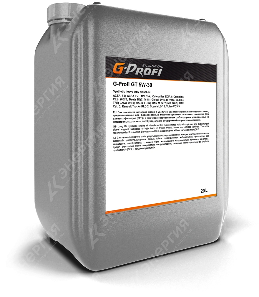 Изображение 0 товара Моторное масло G-Profi GT 5W-30 Синтетическое 20 литров