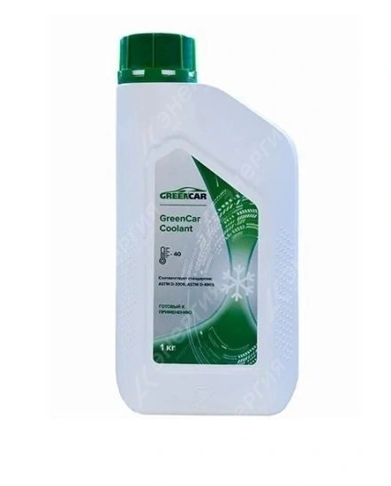 Изображение 0 товара Антифриз GreenCar Coolant зеленый 1кг канистра
