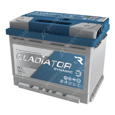 Изображение 0 товара Аккумулятор автомобильный 12В 60Ач Gadiator Dynamic обратной полярности