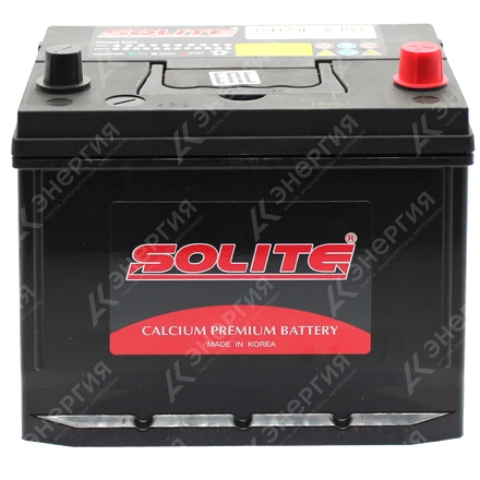 Изображение 1 товара Аккумулятор автомобильный 12В 65Ач Solite Asia 75D23L обратной полярности