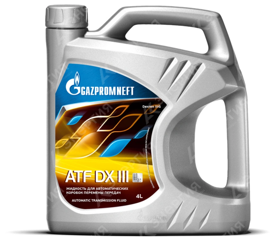 Изображение 0 товара Масло трансмиссионное Gazpromneft ATF DX III 4л/3,424кг канистра