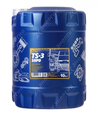 Изображение 0 товара 10w40 Масло моторное Mannol TS-3 UHPD EXTRA 10л канистра (аналог TS-5)