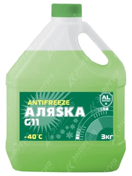 Изображение 0 товара Антифриз Аляска G11 зеленый 3кг канистра