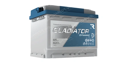 Изображение 0 товара Аккумулятор автомобильный 12В 65Ач Gadiator Dynamic прямой полярности