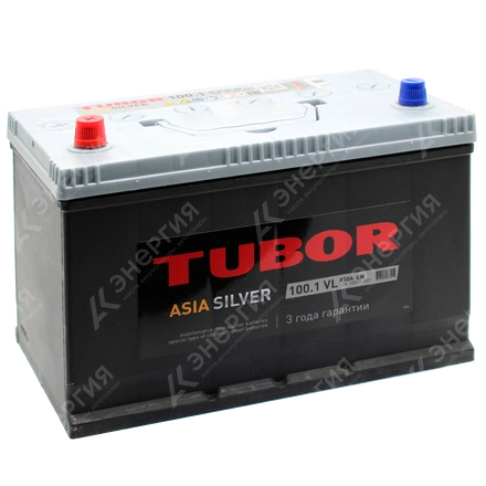 Изображение 0 товара Аккумулятор автомобильный 12В 100Ач TUBOR Siver Asia 105D31R прямой полярности