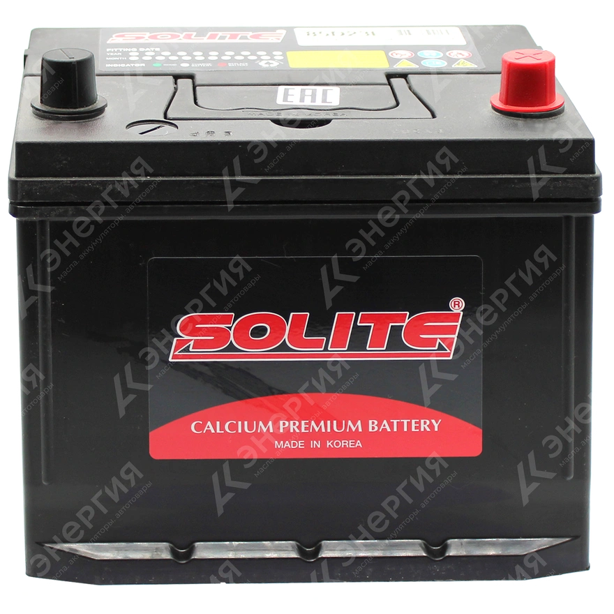 Изображение 1 товара Аккумулятор автомобильный 12В 70Ач Solite Asia 85D23L обратной полярности