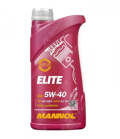 Изображение 0 товара Масло моторное 5W40 Mannol Elite SN/CF 1л канистра