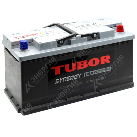 Изображение 0 товара Аккумулятор автомобильный 12В 110Ач TUBOR SYNERGY обратной полярности