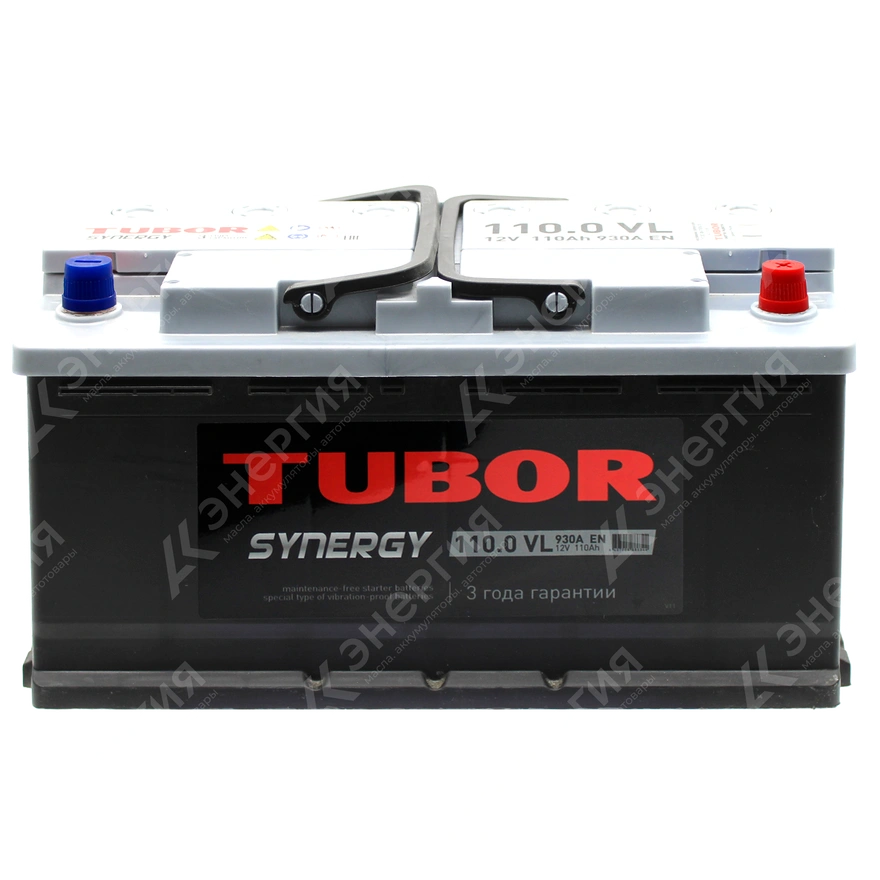 Изображение 1 товара Аккумулятор автомобильный 12В 110Ач TUBOR SYNERGY обратной полярности