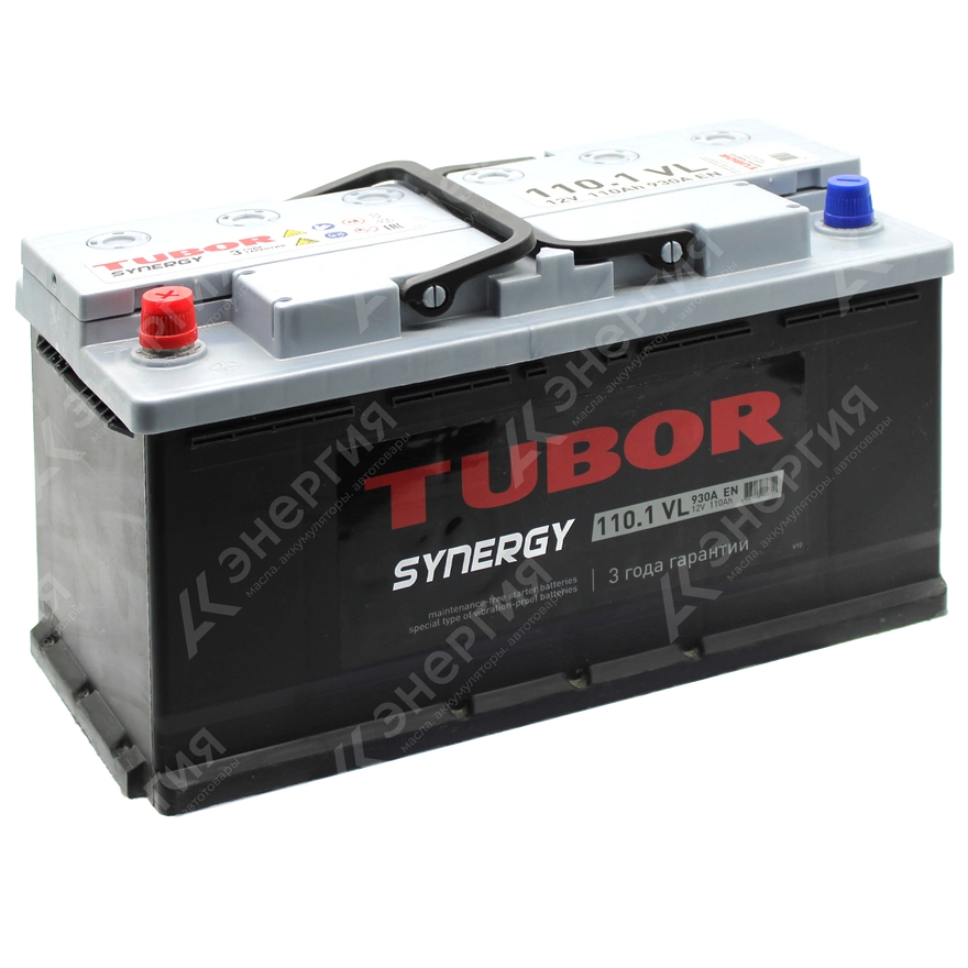 Изображение 0 товара Аккумулятор автомобильный 12В 110Ач TUBOR SYNERGY прямой полярности