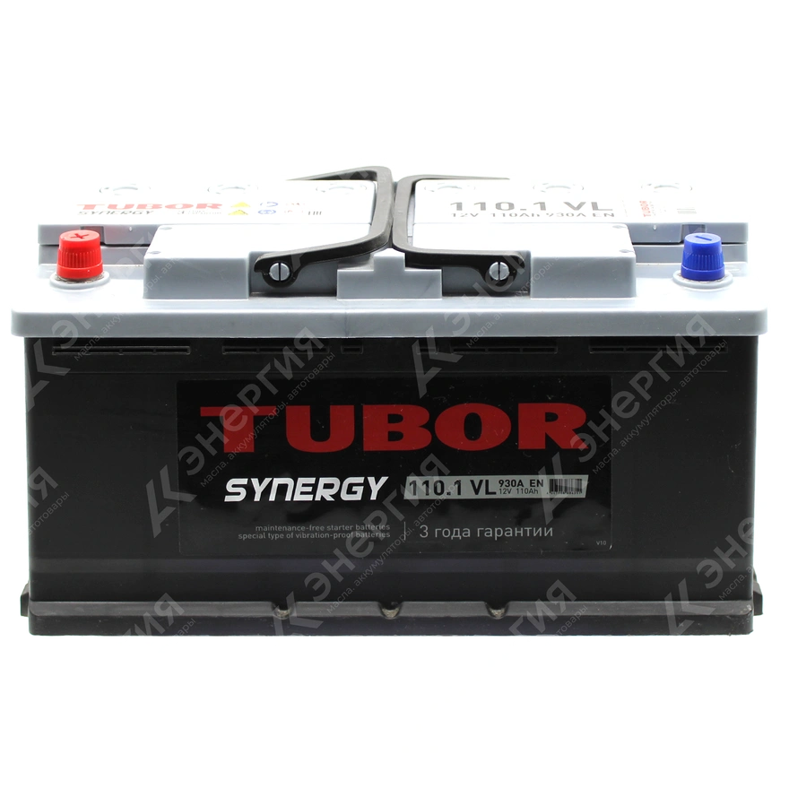 Изображение 1 товара Аккумулятор автомобильный 12В 110Ач TUBOR SYNERGY прямой полярности