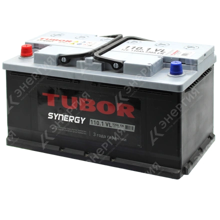 Изображение 2 товара Аккумулятор автомобильный 12В 110Ач TUBOR SYNERGY прямой полярности