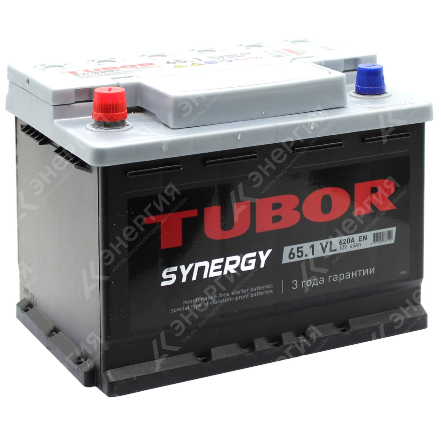 Изображение 0 товара Аккумулятор автомобильный 12В 65Ач TUBOR SYNERGY прямой полярности