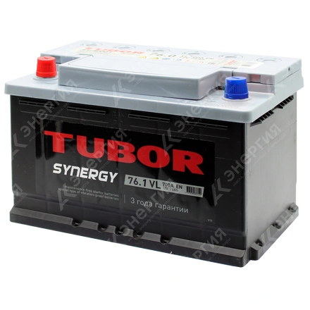 Изображение 2 товара Аккумулятор автомобильный 12В 76Ач TUBOR SYNERGY прямой полярности