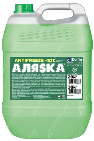Изображение 0 товара Антифриз Аляска G11 зеленый 20кг канистра