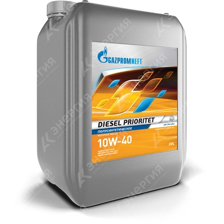Изображение 0 товара Моторное масло Gazpromneft Diesel Prioritet 10W-40 Полусинтетическое 20л/17,38кг канистра